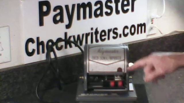 Paymaster CheckSigner Model 825E смотреть онлайн