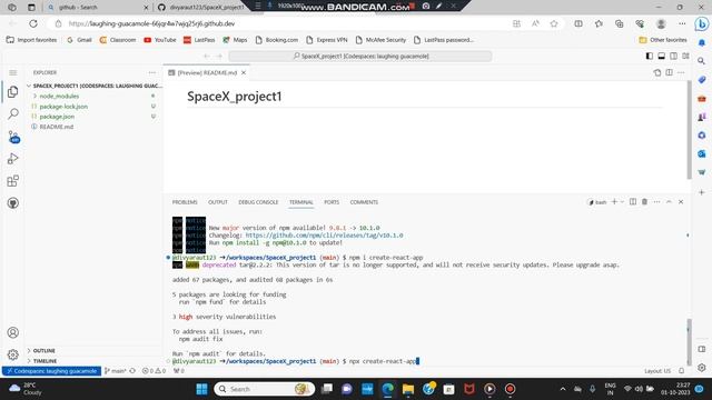 How to initialize and create react app in GitHub. смотреть онлайн