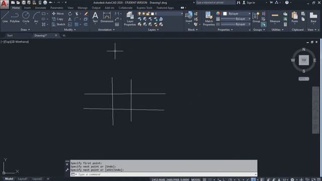 Autocad 7 COPY MOVE TRIM EXTEND смотреть онлайн