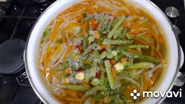 Супчик овощной с фрикадельками из индейки. смотреть онлайн