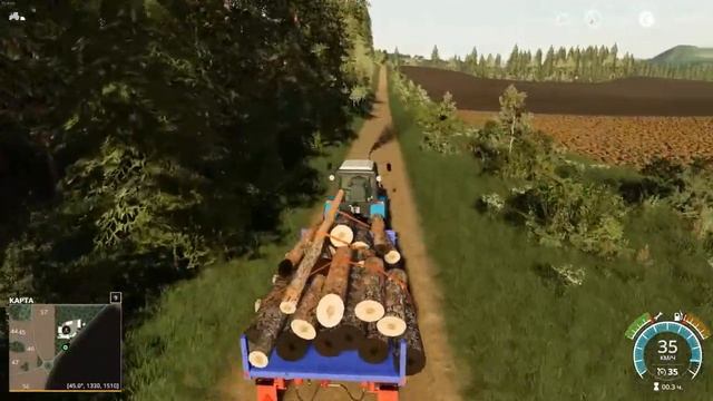Farming Simulator 19 первая работа, Рассвет часть #13 смотреть онлайн