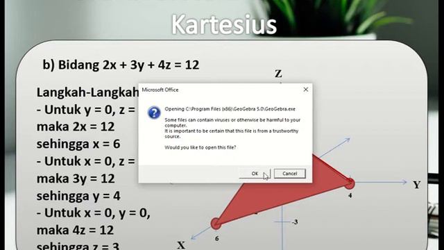 2.2 Contoh Grafik Sistem Koordinat Kartesius Dimensi Tiga смотреть онлайн