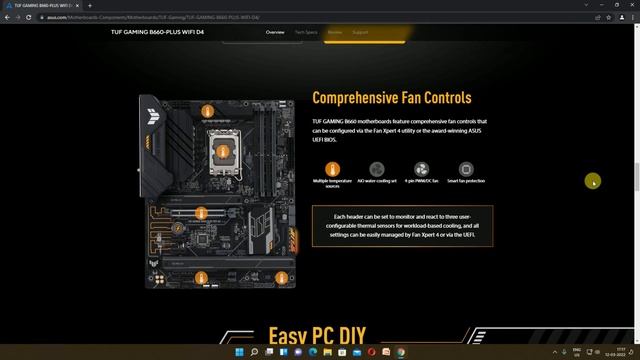 ASUS TUF GAMING B660-PLUS WIFI D4 | MOTHERBOARDS12th Gen Processors смотреть онлайн