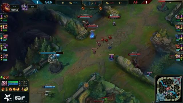 GEN vs. AFs Игра 3 | Week 3 LCK 2019 | Чемпионат Кореи | Gen.G против Afreeca Freecs смотреть онлайн