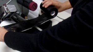 Zebra ZM400, заправка ленты и риббона.mp4