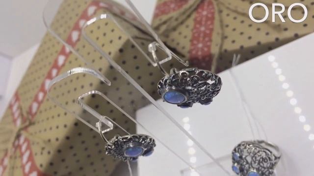 Серебряный набор с опалом смотреть онлайн