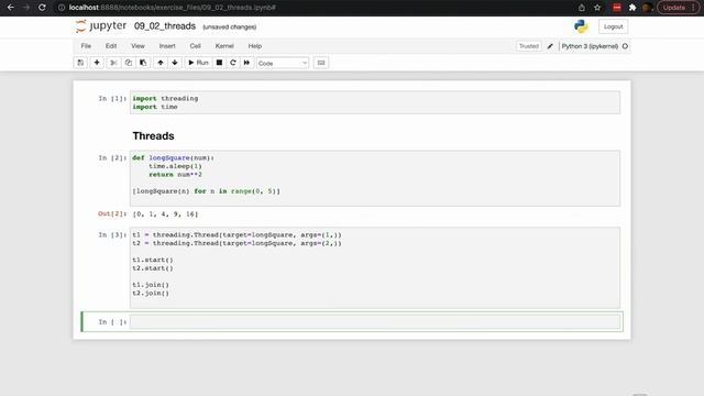 Multithreading | | Python Essential Training смотреть онлайн