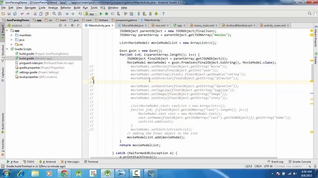 20 - Progress Dialog and Implementing GSON for Json Parsing - Android Studio смотреть онлайн