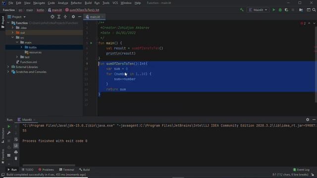 Kotlin dasturlash tili | 22 - dars, Funksiyalar смотреть онлайн