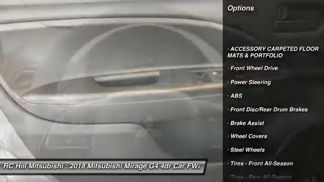 2018 Mitsubishi Mirage G4 DeLand Daytona Orlando N9430 смотреть онлайн
