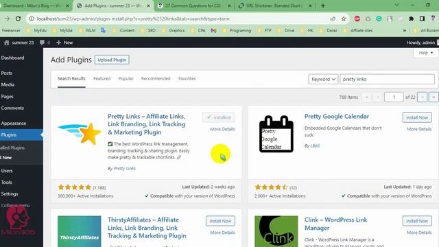 How to create your first shorted link using Pretty Links WordPress plugin | #WordPress | #Milon365 смотреть онлайн