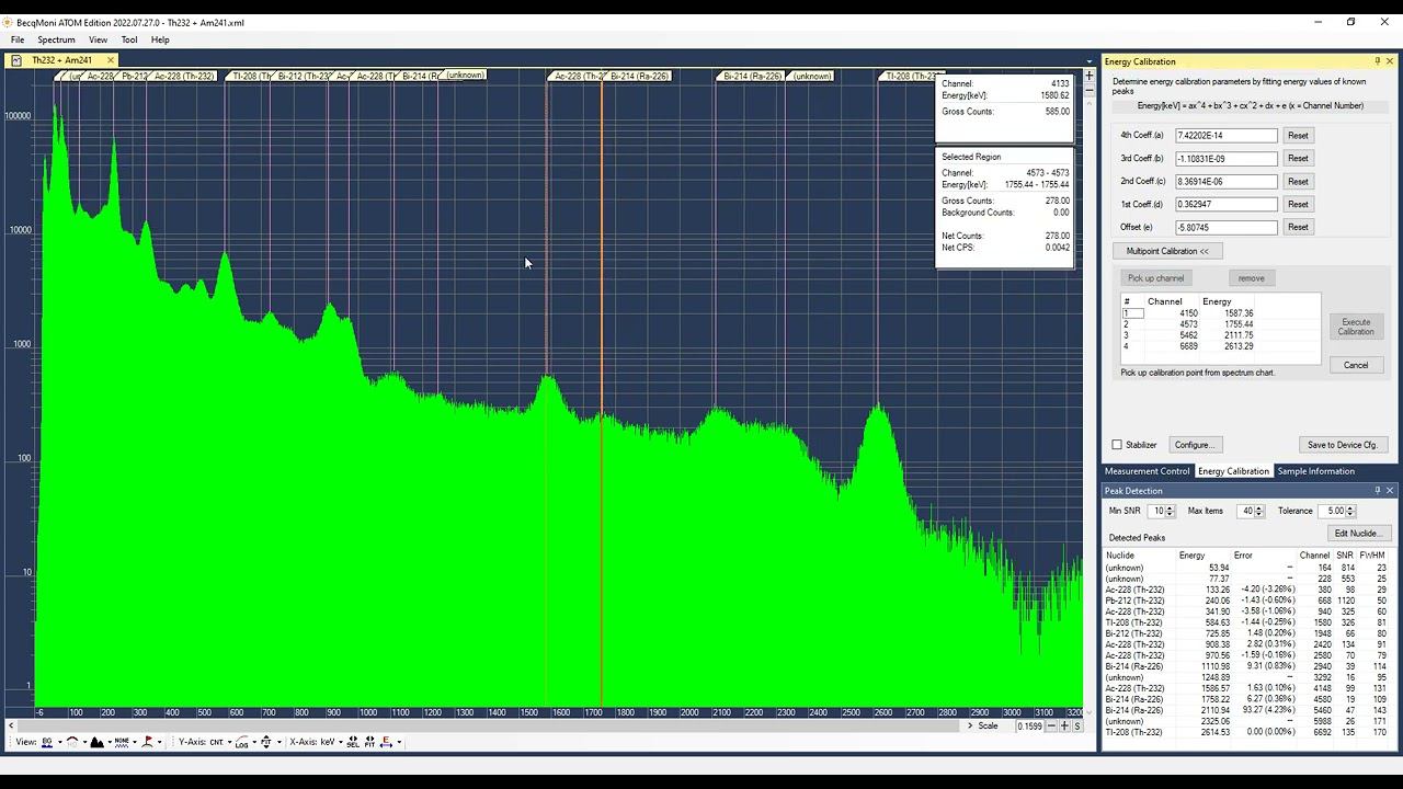 BecqMoni multipoint calibration over infinite number of points смотреть онлайн