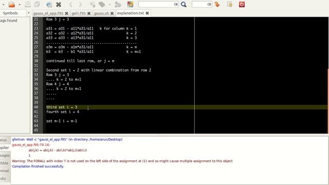 Advanced Fortran Programming : 009 : More on Forall with Gauss Elimination смотреть онлайн