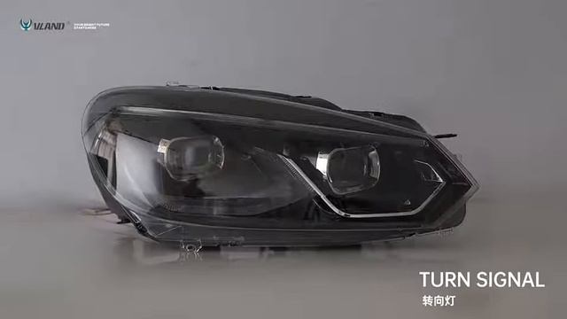 Фары передние VLAND Full LED Volkswagen VW Golf 6 mk6 2008-2013 смотреть онлайн