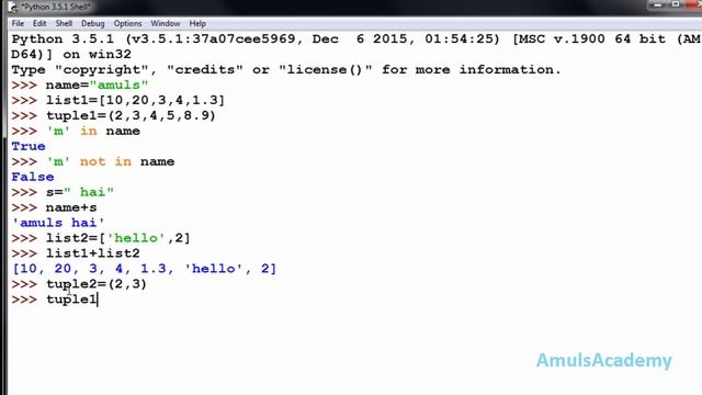 Python Programming Tutorial - Sequences | Sequence Operations (part-2) смотреть онлайн