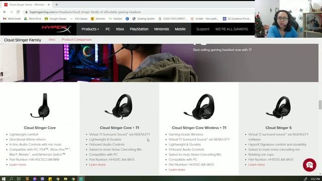 Hyperx Cloud Stinger Core (PC) смотреть онлайн