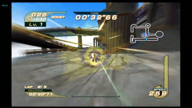 Sonic Riders Netplay Mod: Super Sonic in Sky Road 01'12''15 смотреть онлайн
