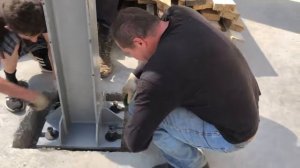 Монтаж колонны