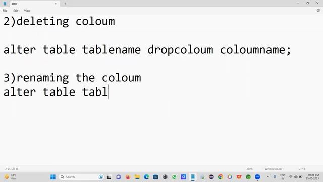 how to use alter commands in oracle смотреть онлайн