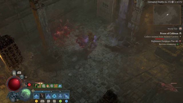 Diablo 4 my level 83 Lightning Storm Druid nightmare tier 40 clear. смотреть онлайн