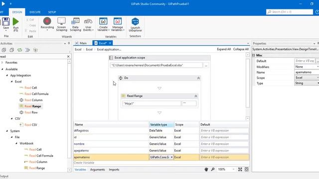 UiPath Sesión 1 - Leer filas de Excel смотреть онлайн
