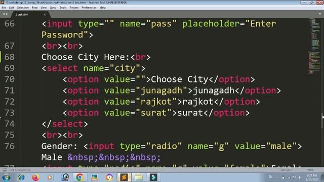 javascript form validation | javascript checkbox | javascript radiobutton смотреть онлайн