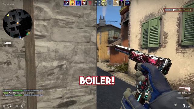 CS:GO, but One Flash Blinds Everyone! смотреть онлайн