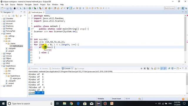 14 how to Find Max number In java Using array смотреть онлайн