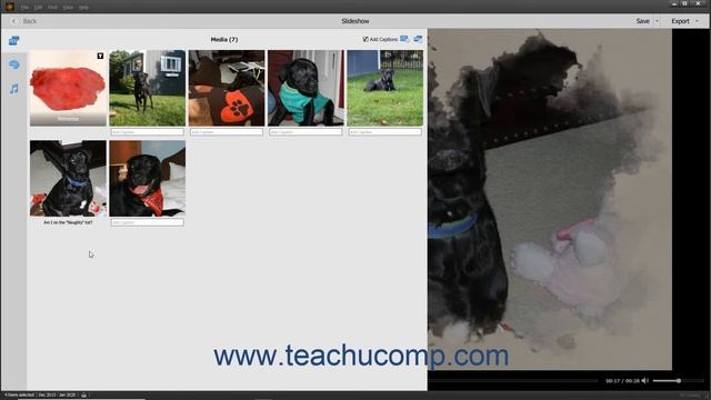 Photoshop Elements 2021 Tutorial Editing A Slide Show Adobe Training