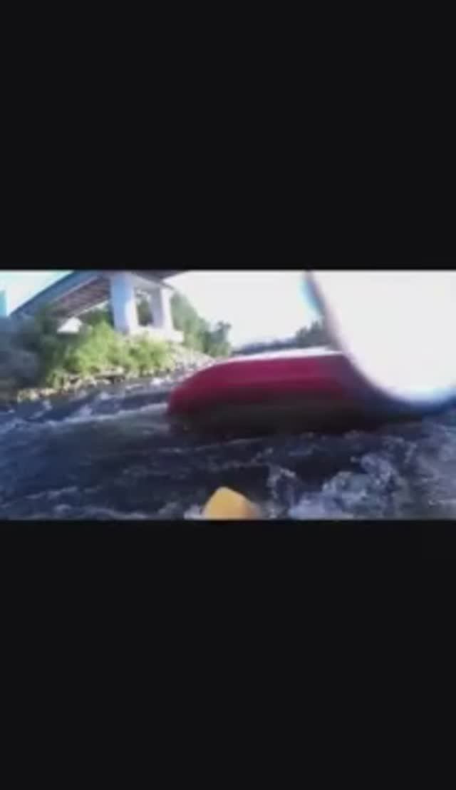 Рафтинг на Байдарке по порогу Лосевскому | На реке Вуокса порог в Лосево, бочка, байдарка, каяк