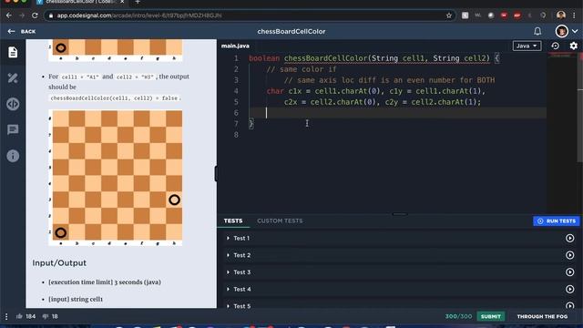 "Chessboard Cell Color" - Codesignal #29 - JAVA Solution смотреть онлайн