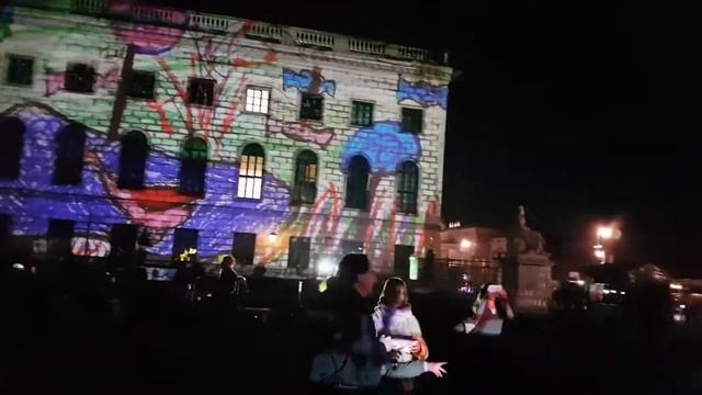 Bebelsplatz HU Berlin, Berlin 2017 Festival of lights Берли́нский университе́т и́мени Гу́мбольдта смотреть онлайн