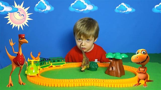 Детям про Динозавров Хищники КАРНОТАВР Поезд Динозавров Детское Видео про Динозавров Сказка Lion bo смотреть онлайн