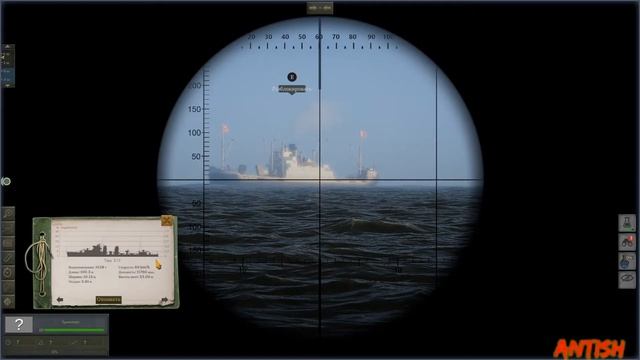 сразу 3 корабля и ручное наведение в UBOAT смотреть онлайн