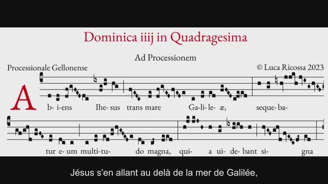 Abiens Ihesus trans mare Galileae