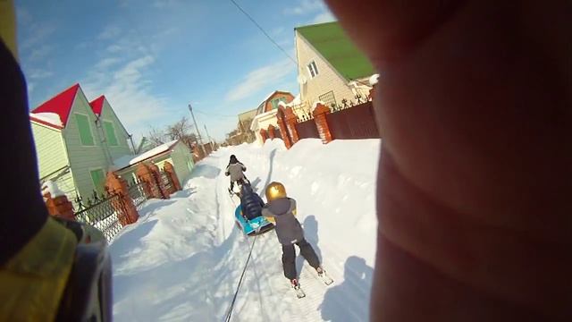 Катание на снегоходе Рыбинка ч2 смотреть онлайн