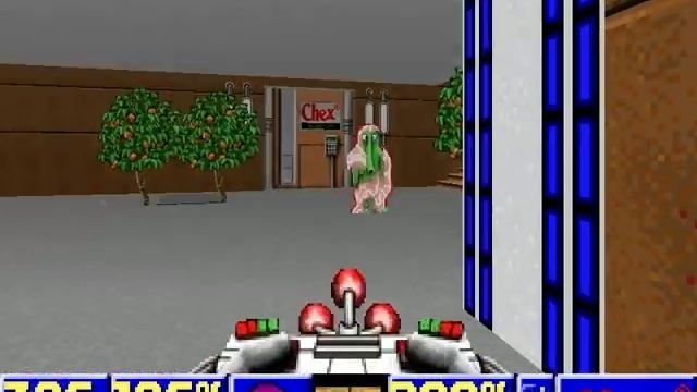 Chex Quest (1996) Walkthrough - [E1M4: Arboretum - 100% Secret] смотреть онлайн
