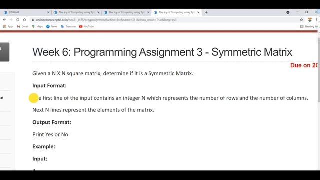 The Joy of Computing using Python | NPTEL | Week 6 | Programming Assignment 6 Solution | July 2021 смотреть онлайн