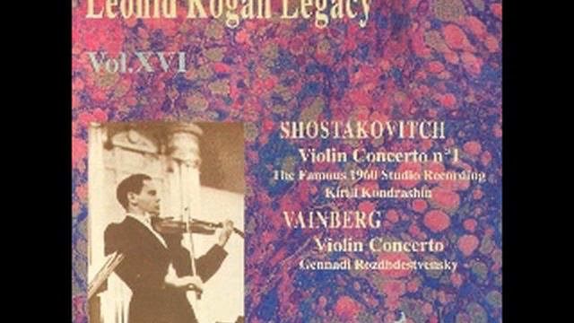 Leonid Kogan - Vainberg: Violin Concerto in G minor Op.67, II. Allegretto смотреть онлайн