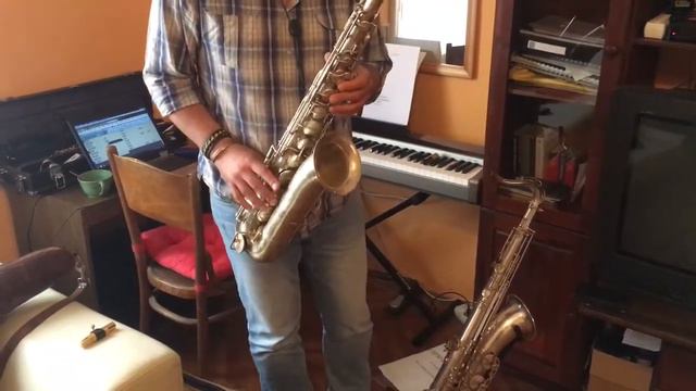 Pierret Corps Embouti 1920 tenor saxophone demo смотреть онлайн