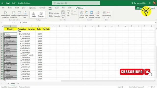 NEW FEATURE in Excel Office 365 || GEOGRAPHY || ICONIC ACADEMY смотреть онлайн