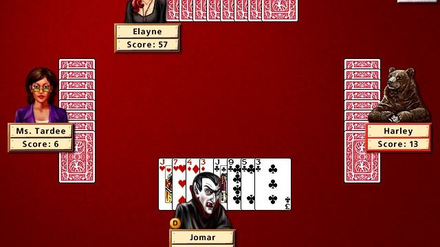 Hoyle Card Games 2002: Hearts - Game 1 смотреть онлайн