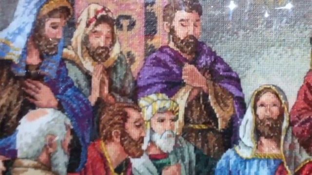 LAST SUPPER CROSS STITCH AVAILABLE @ MIROTA BATIK MALIOBORO YOGYAKARTA FRAME BY HOBBY CRAFT STUDIO смотреть онлайн
