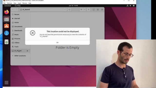 VirtualBox - You do not have the permissions necessary to view the contents of "Shared_Folder" смотреть онлайн
