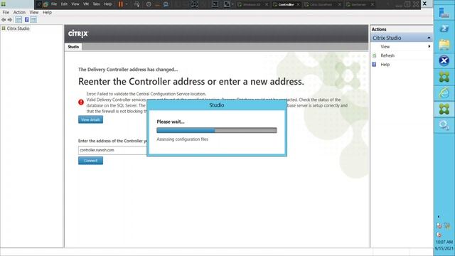 Citrix Studio Error |There was an error communicating with delivery controller, check the controlle смотреть онлайн