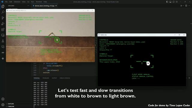 Tracking a laser pointer dot using color detection | Python OpenCV Object Tracking Computer Vision смотреть онлайн