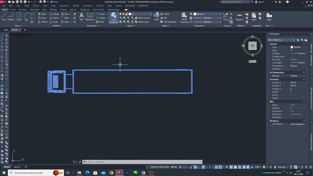 Autocad Dynamic Block - Truck (Plan) смотреть онлайн