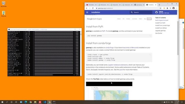 GEE Lesson 2 - How to install Miniconda and geemap смотреть онлайн