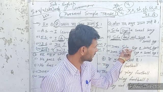 Sentences of present simple tense (video part-5) By English Teacher Ramniwas Choyal mob. 9982855237 смотреть онлайн