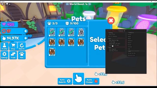 Roblox Rebirth Champions X Script (AutoClick, AutoRebirth GamePass, Auto Triple Eggs, AutoCraft) смотреть онлайн